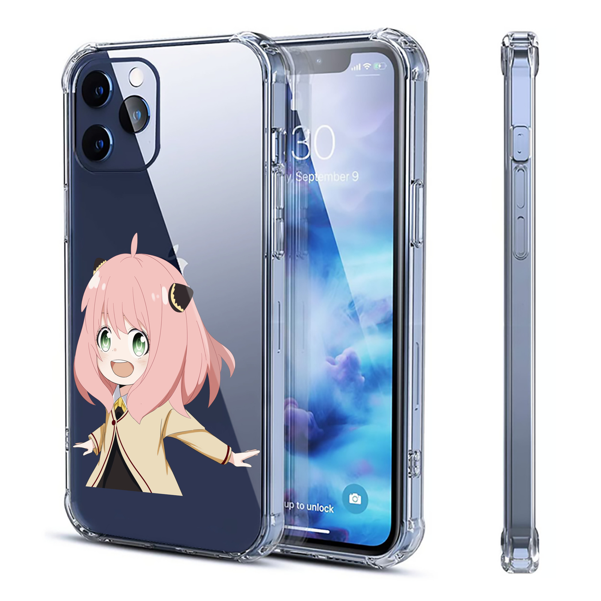 （画像用） SPY×FAMILY间谍家家酒 【iPhone 12シリーズ対応】透明スマホケース（クリアソフトケース）